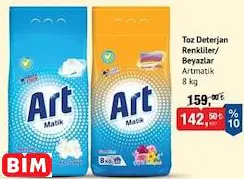 ARTMATİK TOZ DETERJAN RENKLİLER/BEYAZLAR ARTMATİK TOZ DETERJAN RENKLİLER/BEYAZLAR